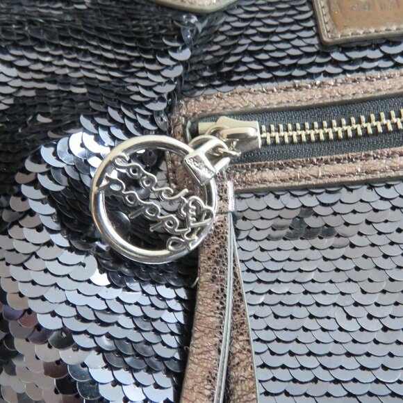 COACH Limited Edition Poppy Spotlight Sequin Metallic Top Handle Crossbody Bag - Picture 13 of 16